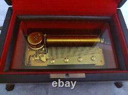 Vintage reuge music box Switzerland slightly used missing key