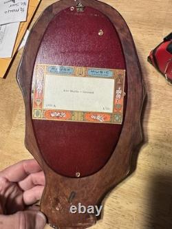 Virgin Mary ACHATIT Carved Wood Wall Piece with a REUGE Music Box inside Works