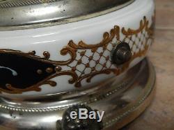 Vtg Italian Enameled Porcelain & Silver Plate 16 Carousel Cigarette, Lipstick H