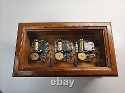 Vtg REUGE Triple Cylinder SWISS MUSIC BOX 3 Tunes