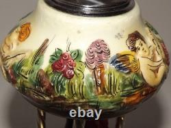Vtg Reuge Dancing Couple Ballerina Automation Music Box With Lighter Tabletop