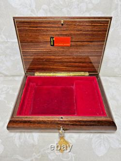 Vtg Reuge Marquetry Music/Jewelry Box Edelweiss Song from the Sound of Music