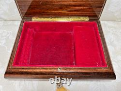 Vtg Reuge Marquetry Music/Jewelry Box Edelweiss Song from the Sound of Music