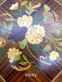 Vtg Sorrento Reuge Musical Jewelry Box Marquetry Wooden Inlay Works Evergreen