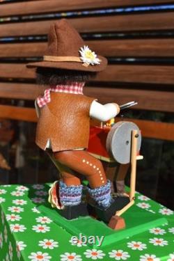 Vtg Steinbach Volkskunst Smoker Music Box The Scissors Grinder 10 S816 Reuge