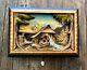 Vtg Swiss REUGE Mill in the Black Forest Wood Wall Hung Music Box NOT WORKING