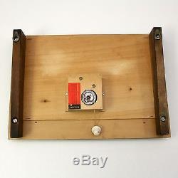 Vtg Swiss REUGE Mill in the Black Forest Wood Wall Hung Music Box SEE VIDEO