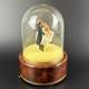 Vtg Swiss Reuge Waltz Dancing Spinning Wedding Couple Dome Music Box WORKS