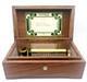 Vtg. Thorens Pre Reuge Wooden Music Box 50 Key 3 Songs AL350 Switzerland Works
