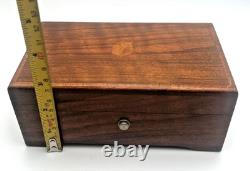 Vtg. Thorens Pre Reuge Wooden Music Box 50 Key 3 Songs AL350 Switzerland Works