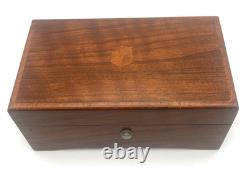 Vtg. Thorens Pre Reuge Wooden Music Box 50 Key 3 Songs AL350 Switzerland Works