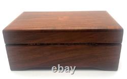 Vtg. Thorens Pre Reuge Wooden Music Box 50 Key 3 Songs AL350 Switzerland Works