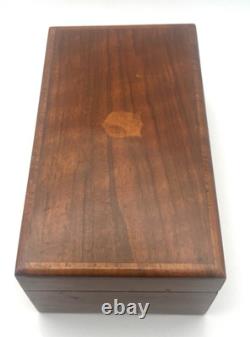 Vtg. Thorens Pre Reuge Wooden Music Box 50 Key 3 Songs AL350 Switzerland Works