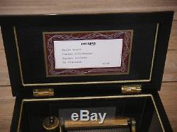 Walzenspieluhr Thorens 4 Tune 50 Note Matey Inlaid Swiss Music Box Uhr Reuge