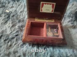 Wooden Inlay Music Box Reuge Memory By A. L. Webber Made in Italy